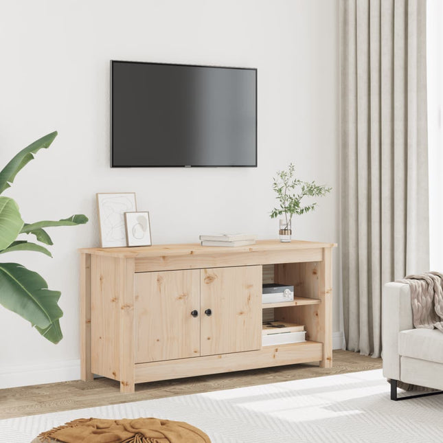 tv-bord 103x36,5x52 cm massivt fyrretræ