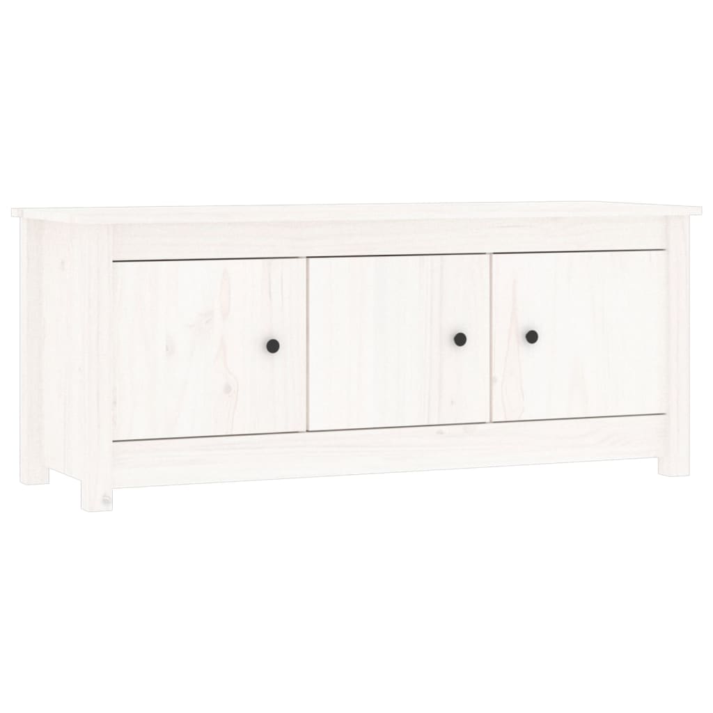 skoreol 110x38x45,5 cm massivt fyrretræ hvid