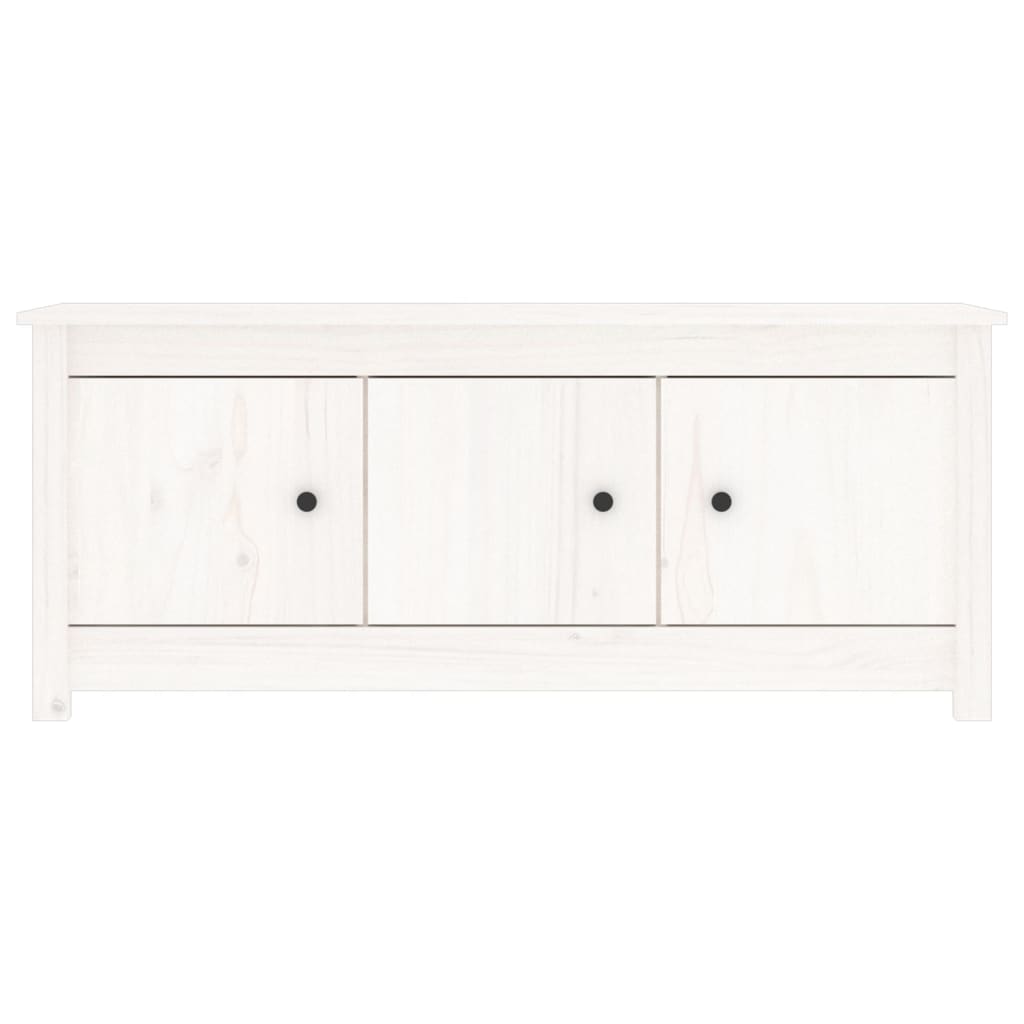 skoreol 110x38x45,5 cm massivt fyrretræ hvid