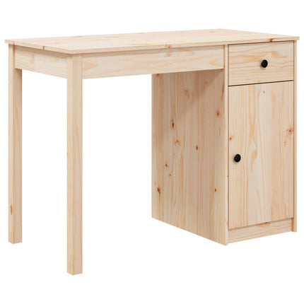skrivebord 100x50x75 cm massivt fyrretræ