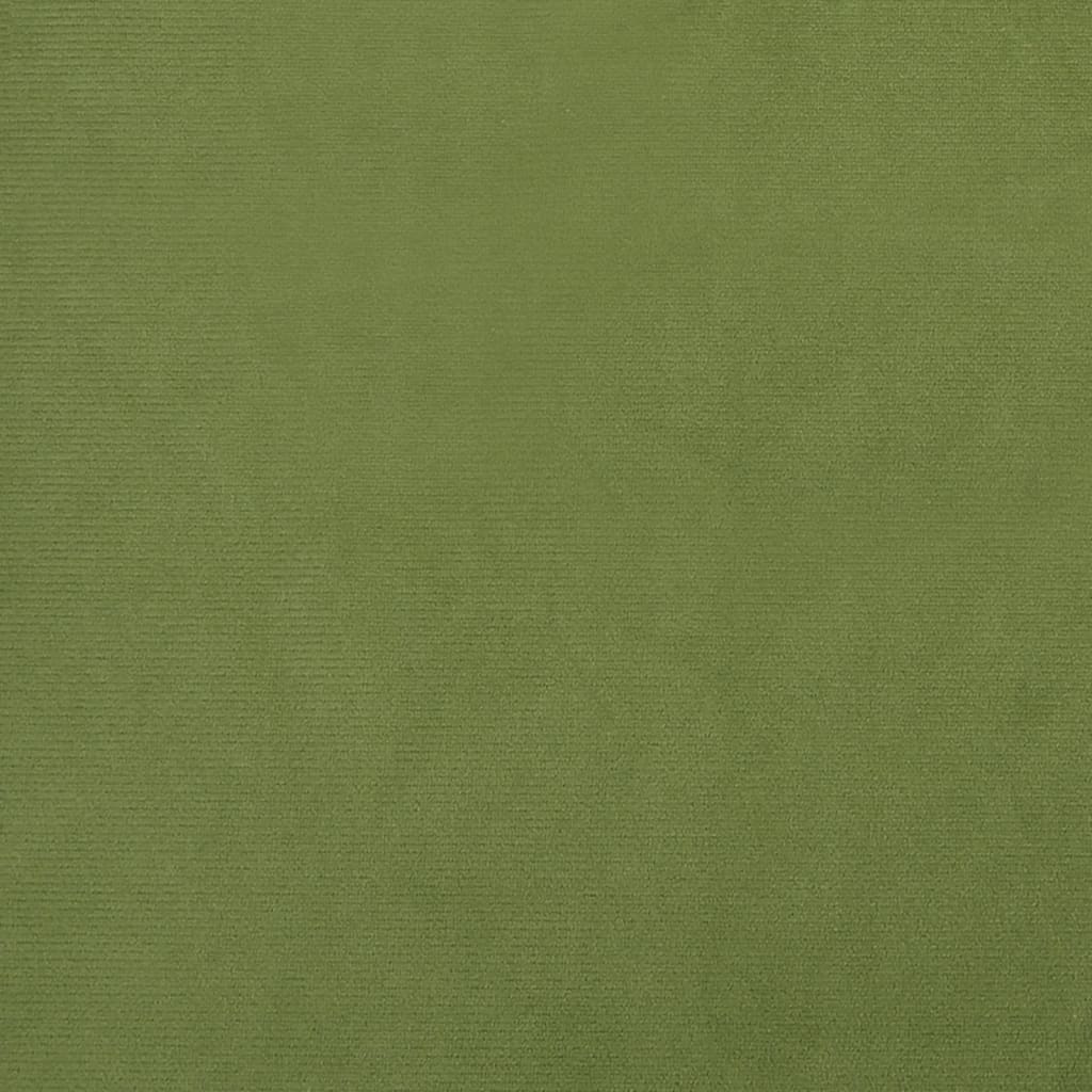 gyngestol med ryglæn lysegrøn fløjl og massivt træ