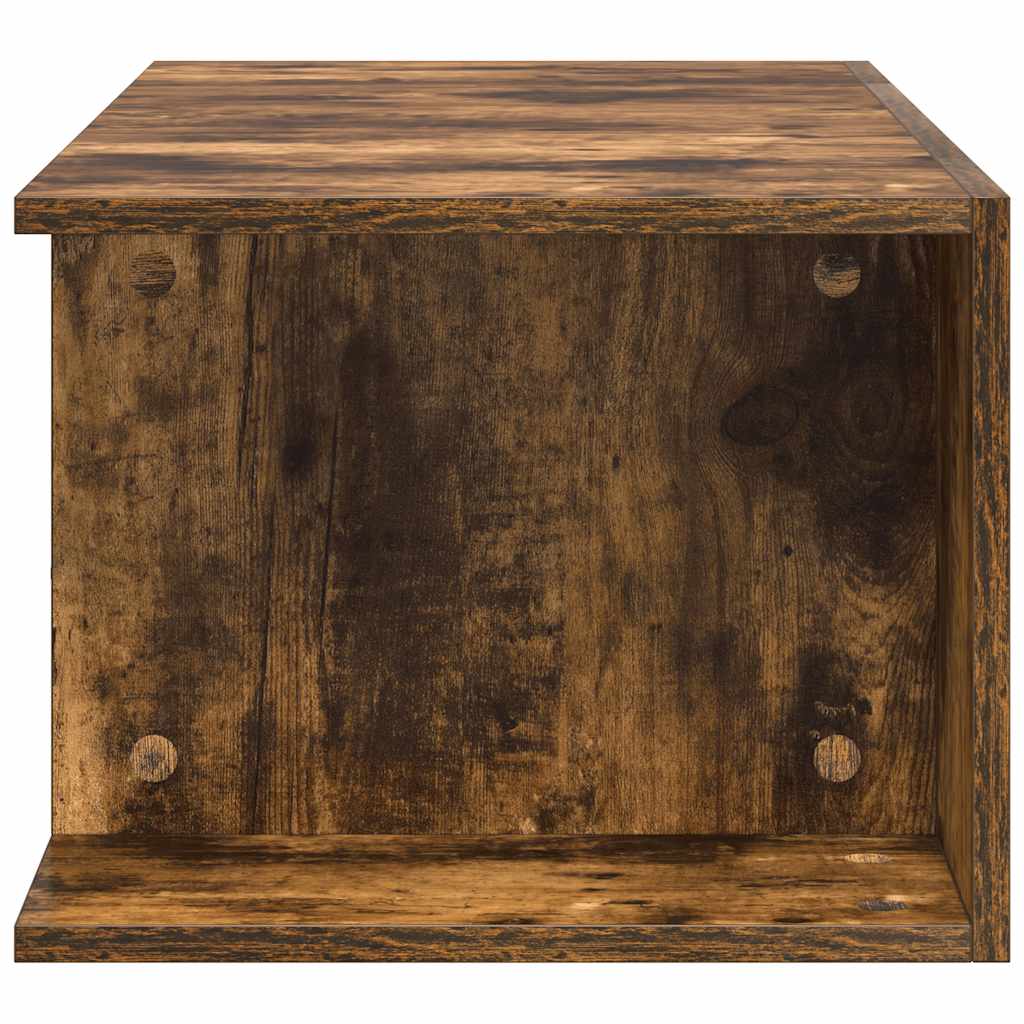 tv-bord med LED-lys 90x39x30 cm røget egetræsfarve