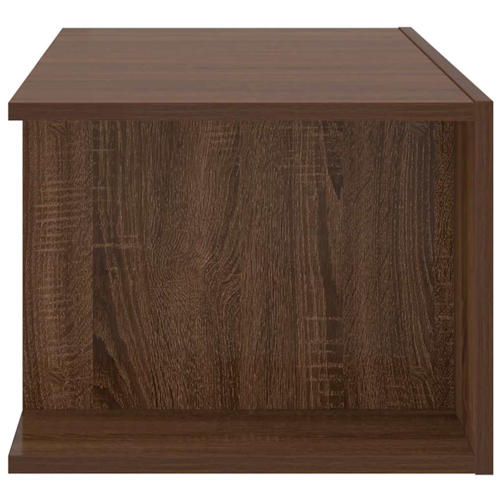 tv-bord med LED-lys 90x39x30 cm brun egetræsfarve