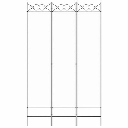 3-panels rumdeler 120x200 cm stof hvid