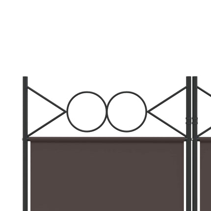 3-panels rumdeler 120x200 cm stof brun