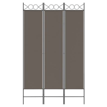 3-panels rumdeler 120x200 cm stof antracitgrå