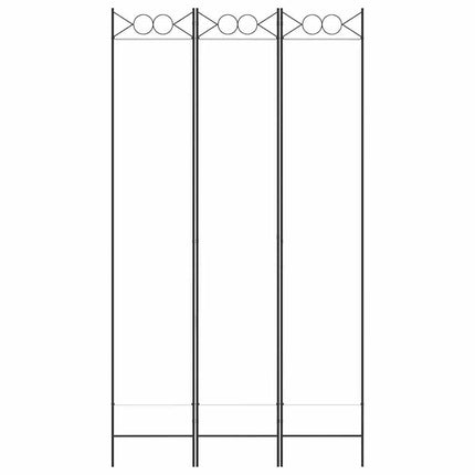 3-panels rumdeler 120x220 cm stof hvid