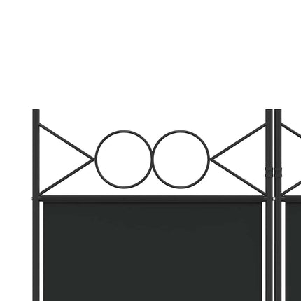 3-panels rumdeler 120x220 cm stof sort