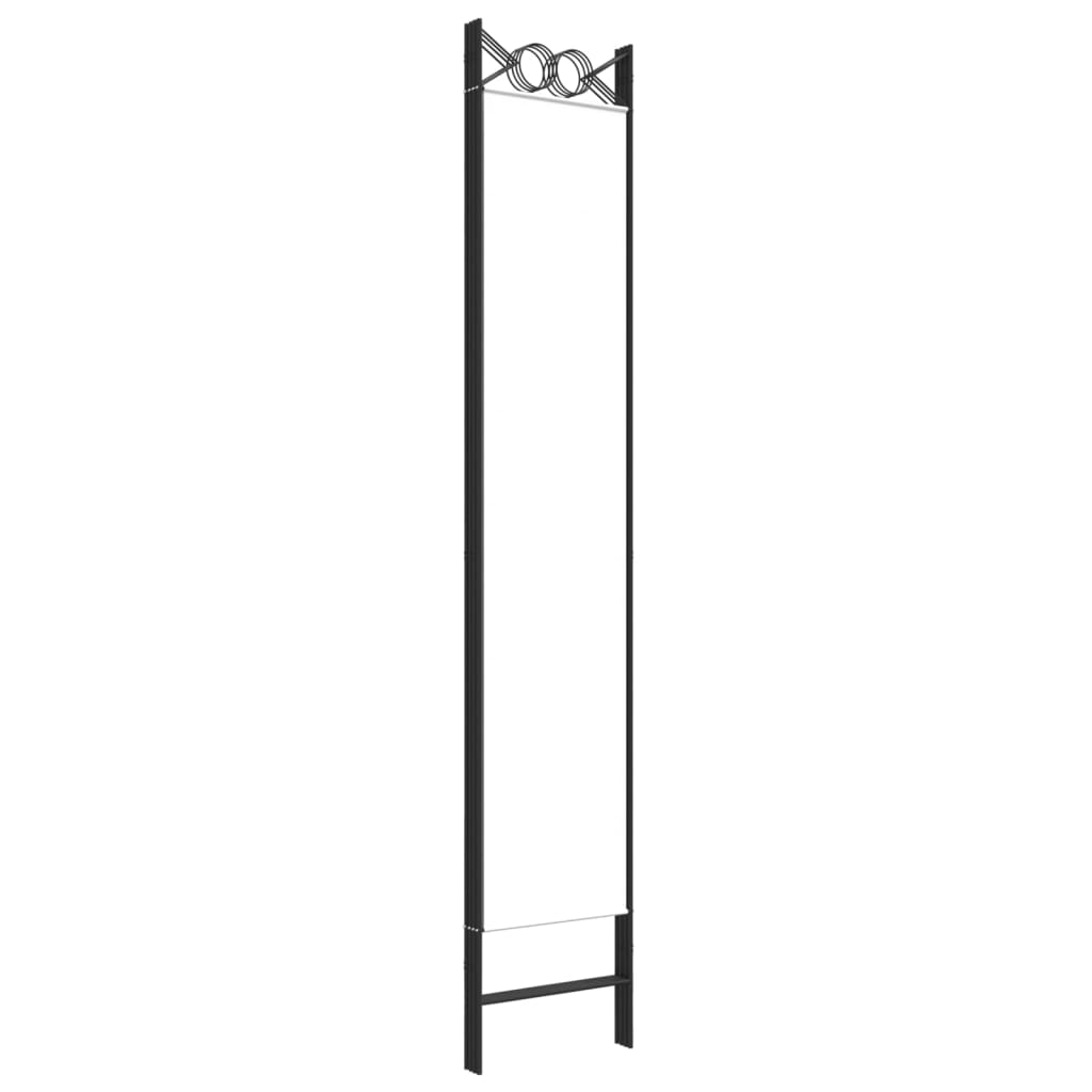 4-panels rumdeler 160x220 cm stof hvid
