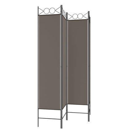 4-panels rumdeler 160x220 cm stof antracitgrå