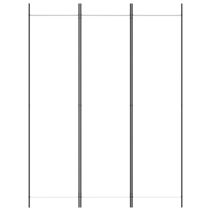 3-panels rumdeler 150x200 cm stof hvid