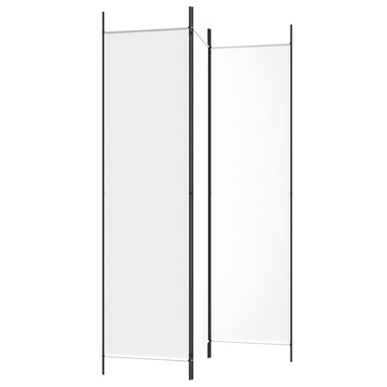 3-panels rumdeler 150x200 cm stof hvid
