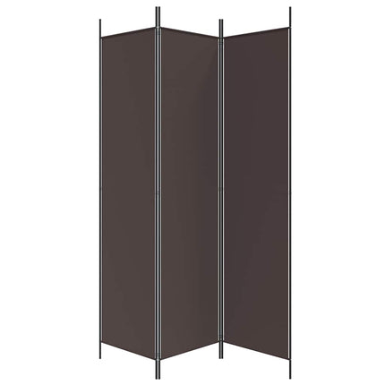 3-panels rumdeler 150x200 cm stof brun