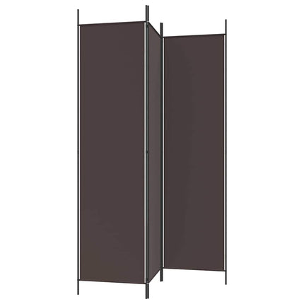 3-panels rumdeler 150x200 cm stof brun