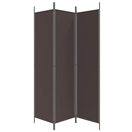 3-panels rumdeler 150x200 cm stof brun