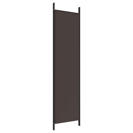 3-panels rumdeler 150x200 cm stof brun