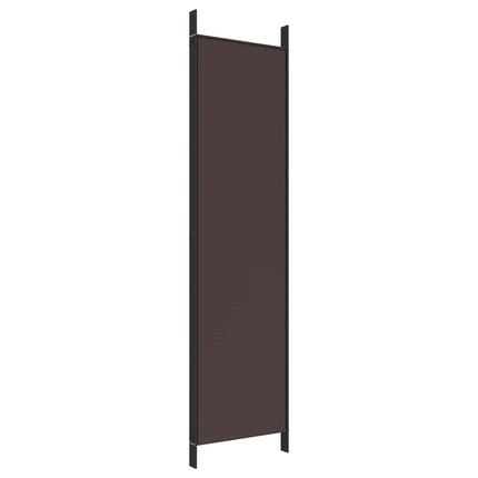 4-panels rumdeler 200x200 cm stof brun
