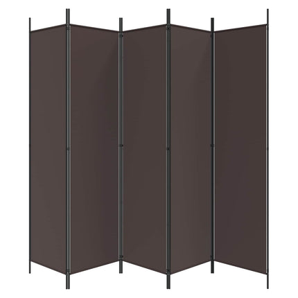 6-panels rumdeler 300x200 cm stof brun