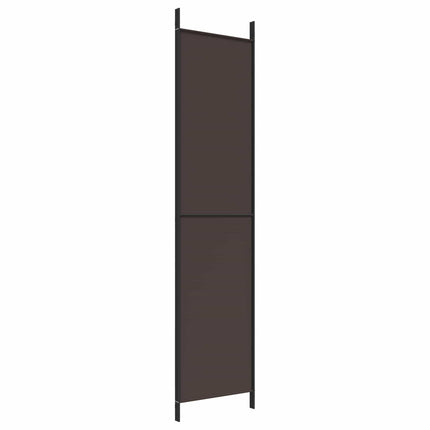 3-panels rumdeler 150x220 cm stof brun
