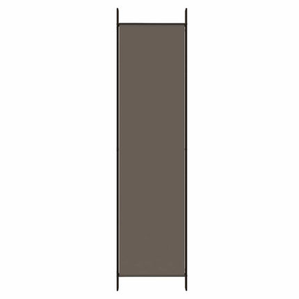 5-panels rumdeler 250x220 cm stof antracitgrå