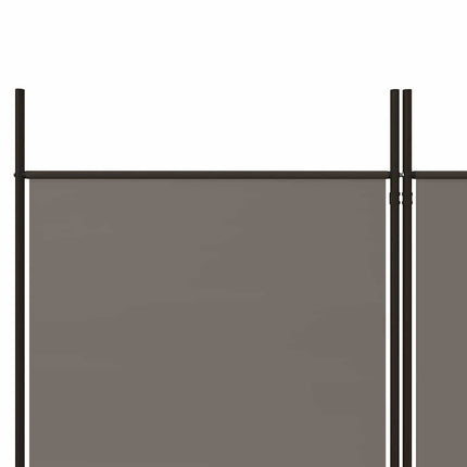 5-panels rumdeler 250x220 cm stof antracitgrå