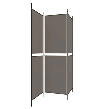 3-panels rumdeler 150x180 cm stof antracitgrå