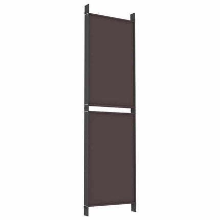 5-panels rumdeler 250x180 cm stof brun
