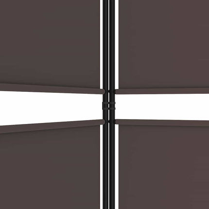 5-panels rumdeler 250x180 cm stof brun