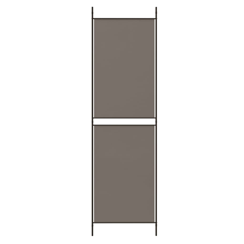 5-panels rumdeler 250x180 cm stof antracitgrå