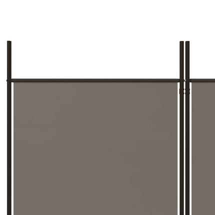 5-panels rumdeler 250x180 cm stof antracitgrå