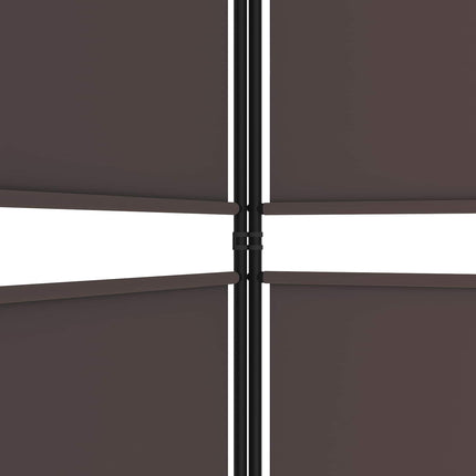 6-panels rumdeler 300x180 cm stof brun