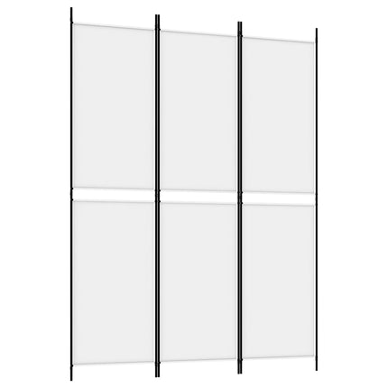 3-panels rumdeler 150x200 cm stof hvid