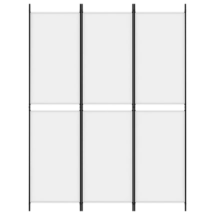 3-panels rumdeler 150x200 cm stof hvid