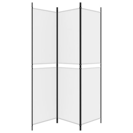 3-panels rumdeler 150x200 cm stof hvid