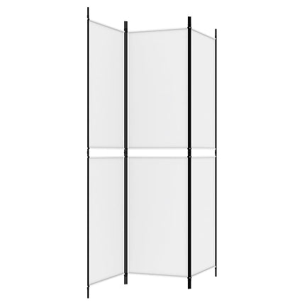 3-panels rumdeler 150x200 cm stof hvid