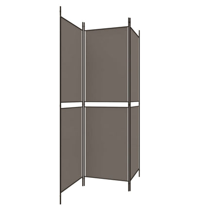 3-panels rumdeler 150x200 cm stof antracitgrå