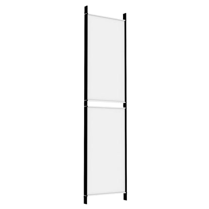 4-panels rumdeler 200x200 cm stof hvid