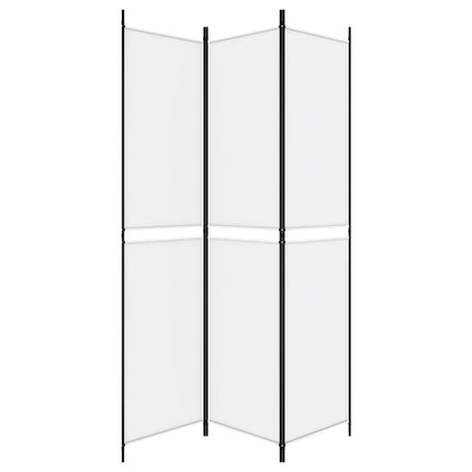 3-panels rumdeler 150x220 cm stof hvid