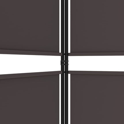 3-panels rumdeler 150x220 cm stof brun