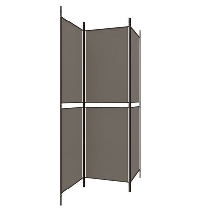 3-panels rumdeler 150x220 cm stof antracitgrå