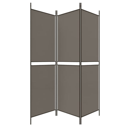 3-panels rumdeler 150x220 cm stof antracitgrå