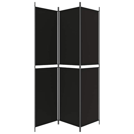3-panels rumdeler 150x220 cm stof sort