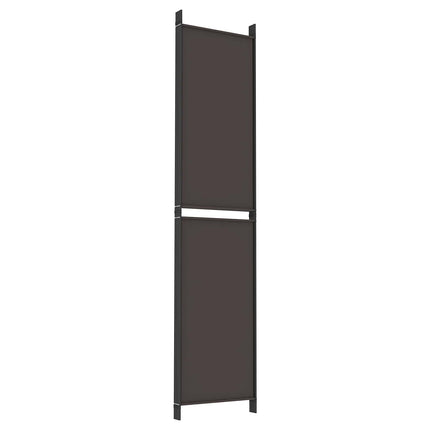 4-panels rumdeler 200x220 cm stof brun