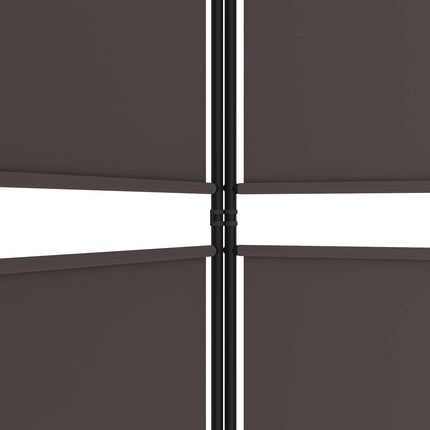 5-panels rumdeler 250x220 cm stof brun