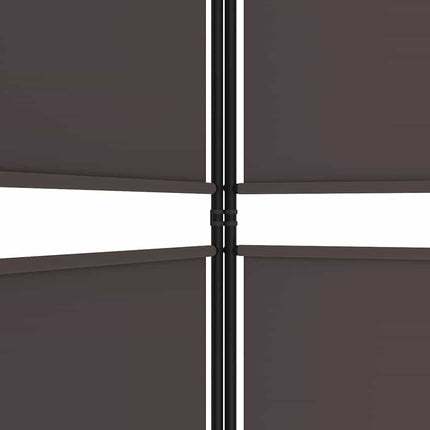 5-panels rumdeler 250x220 cm stof brun