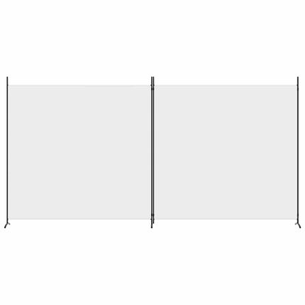 2-panels rumdeler 348x180 cm stof hvid