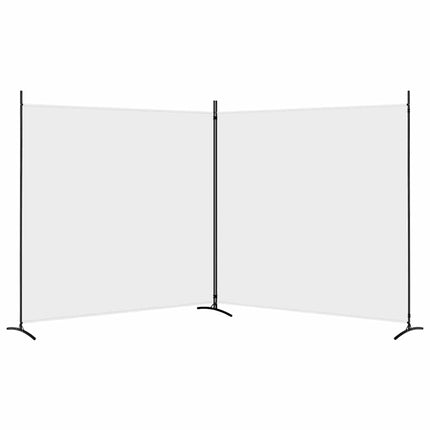 2-panels rumdeler 348x180 cm stof hvid