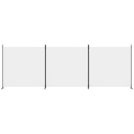 3-panels rumdeler 525x180 cm stof hvid