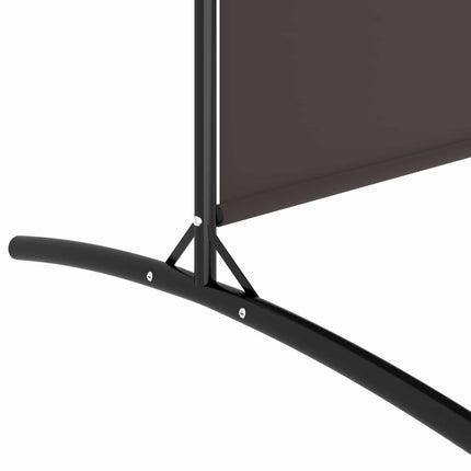 4-panels rumdeler 698x180 cm stof brun