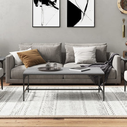 sofabord 100x50x35 cm konstrueret træ Grå sonoma-eg